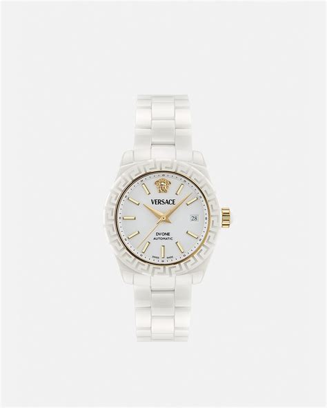 versace uhr damen weiß|DV One Automatikuhr Weiß .